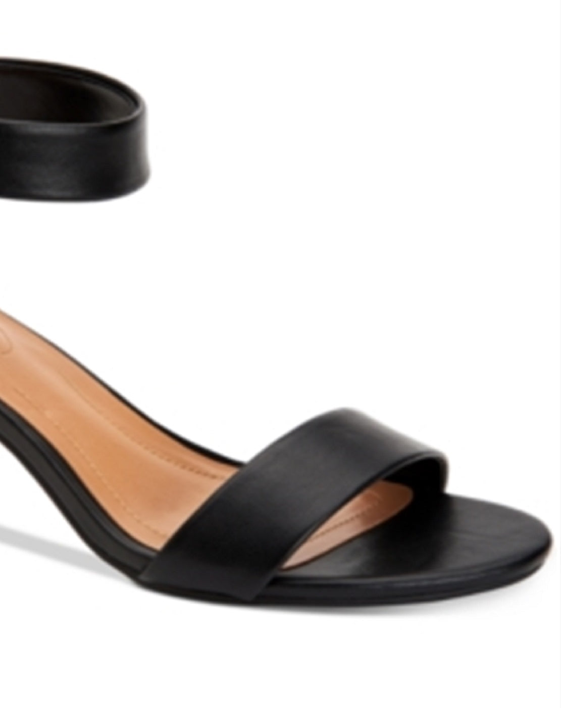 Style & Co Women's Paycee Two Piece Dress Sandals Black Size 7W