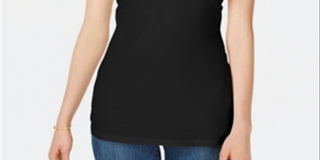 Maison Jules Women's Long Camisole Black  Size Large