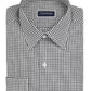 Club Room Men's Slim Fit Check Dress Shirt Black Size 18.5X34-35