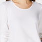 Maison Jules Women's Scoop Neck Top White Size X-Large