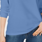 Maison Jules Women's Scoop Neck Top Blue Size X-Large