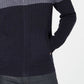Alfani Men's Ombre Colorblocked Ribbed Knit Full Zip Cardigan Blue Size XXX-Large