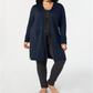 Jm Collection Plus Size Lace-Up-Cuff Duster Cardigan Blue Size 1X