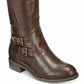 Style & Co Women's Milah Almond Toe Knee High Riding Boots Brown Size 9 M