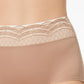 Warner's Women's No Pinching No Problems Lace Waist Brief Underwear Brown Size 8