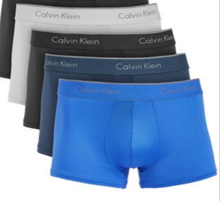 Calvin Klein Men's 5 Pk Stretch Trunks Gray Size Large
