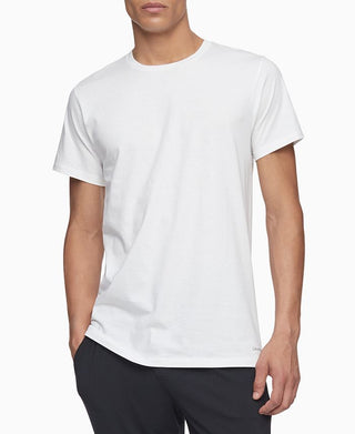 Calvin Klein Men's 3 Pack Cotton Crewneck T-Shirt White Size Large