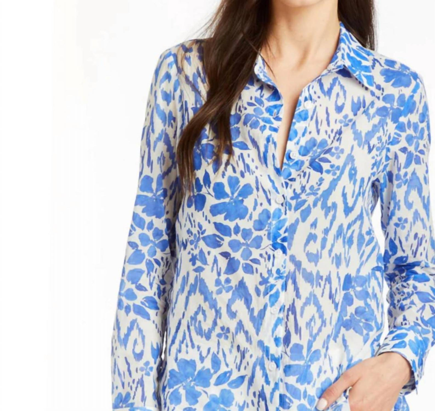 Drew - Natalee Button Front Blouse