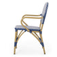 Outdoor PE Rattan and Aluminum 3 Piece French Bistro Set