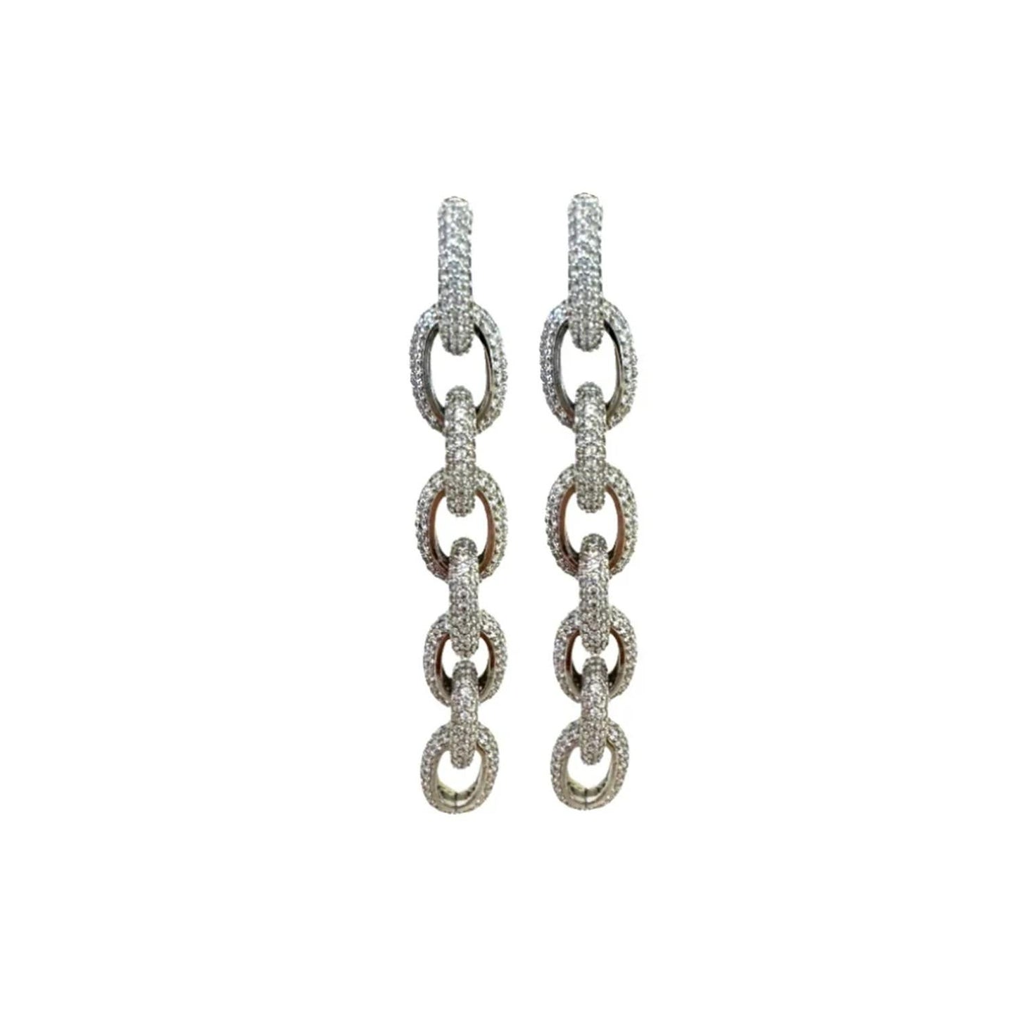 Accessory Concierge - Women's Pave Link Drops Earring