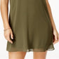BCX Women's Choker Neck Strappy Party Dress Green Size Small
