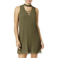 BCX Women's Choker Neck Strappy Party Dress Green Size Small