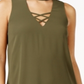 BCX Women's Choker Neck Strappy Party Dress Green Size Small