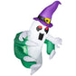 4ft Animated Window-Cling Inflatable Ghost with LED Illumination