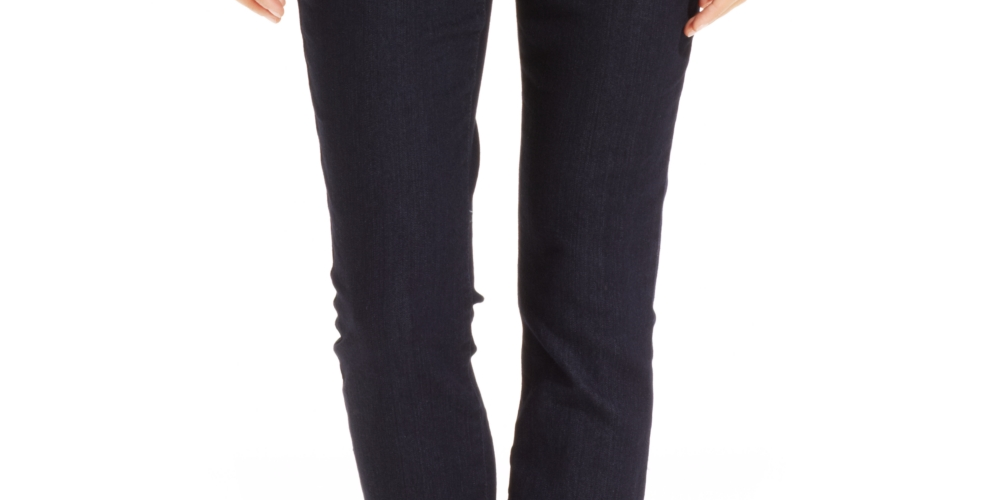 Style & Co Women's Tummy Control Slim Leg Jeans Black Size 16 Petite