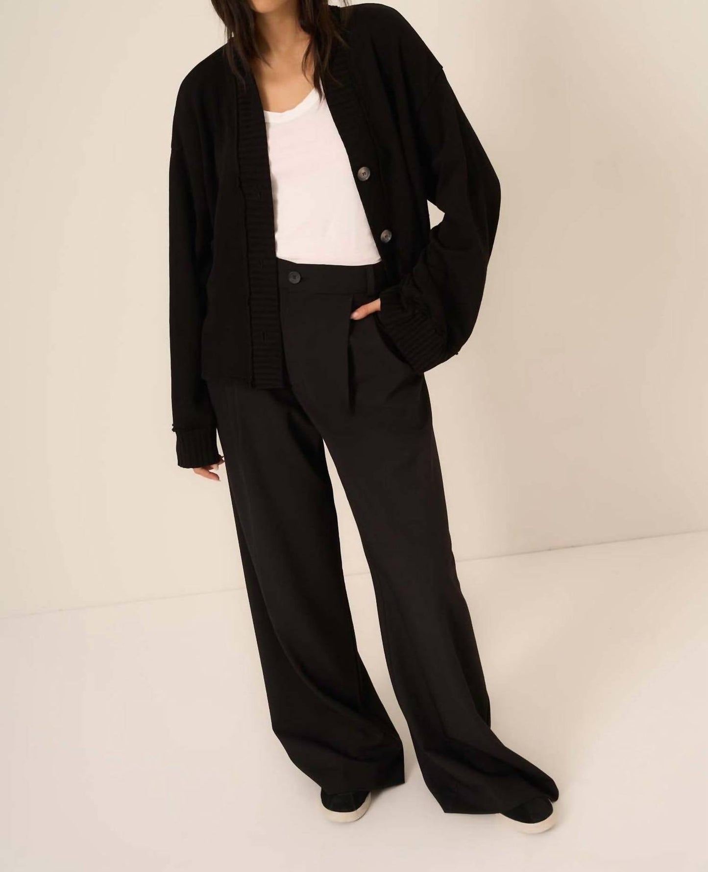 Project Social T - Romy Button Front Cardi