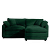 Modern Oversized Modular Cushion Sofa With Ottoman, Low Back, Deep Seating Sofa Set