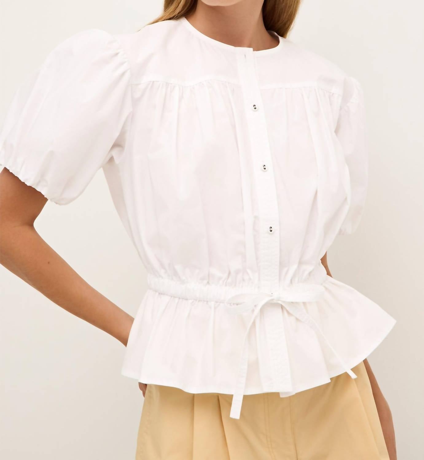 Marie Oliver - Wills Button Front Top