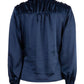 Kut From The Kloth - Long Sleeves Satin Top Blouse