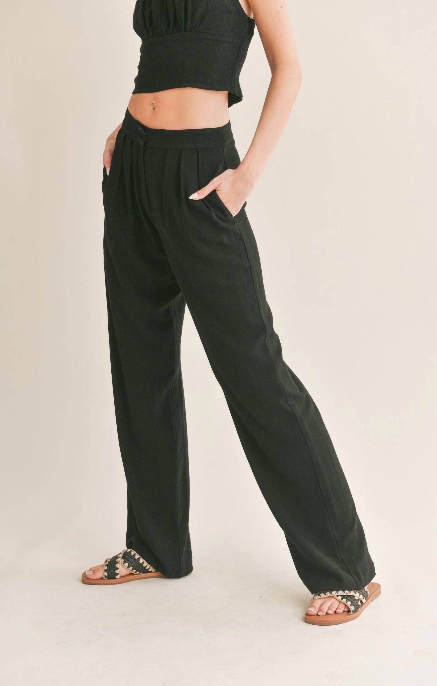 Sage The Label - At Ease Linen Blend Trouser