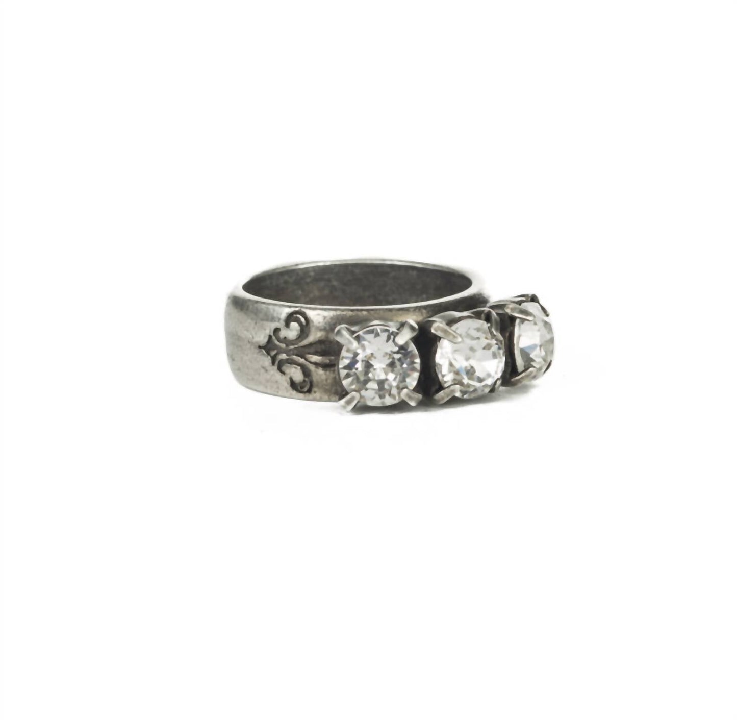 French Kande - Triple Austrian Crystal Ring