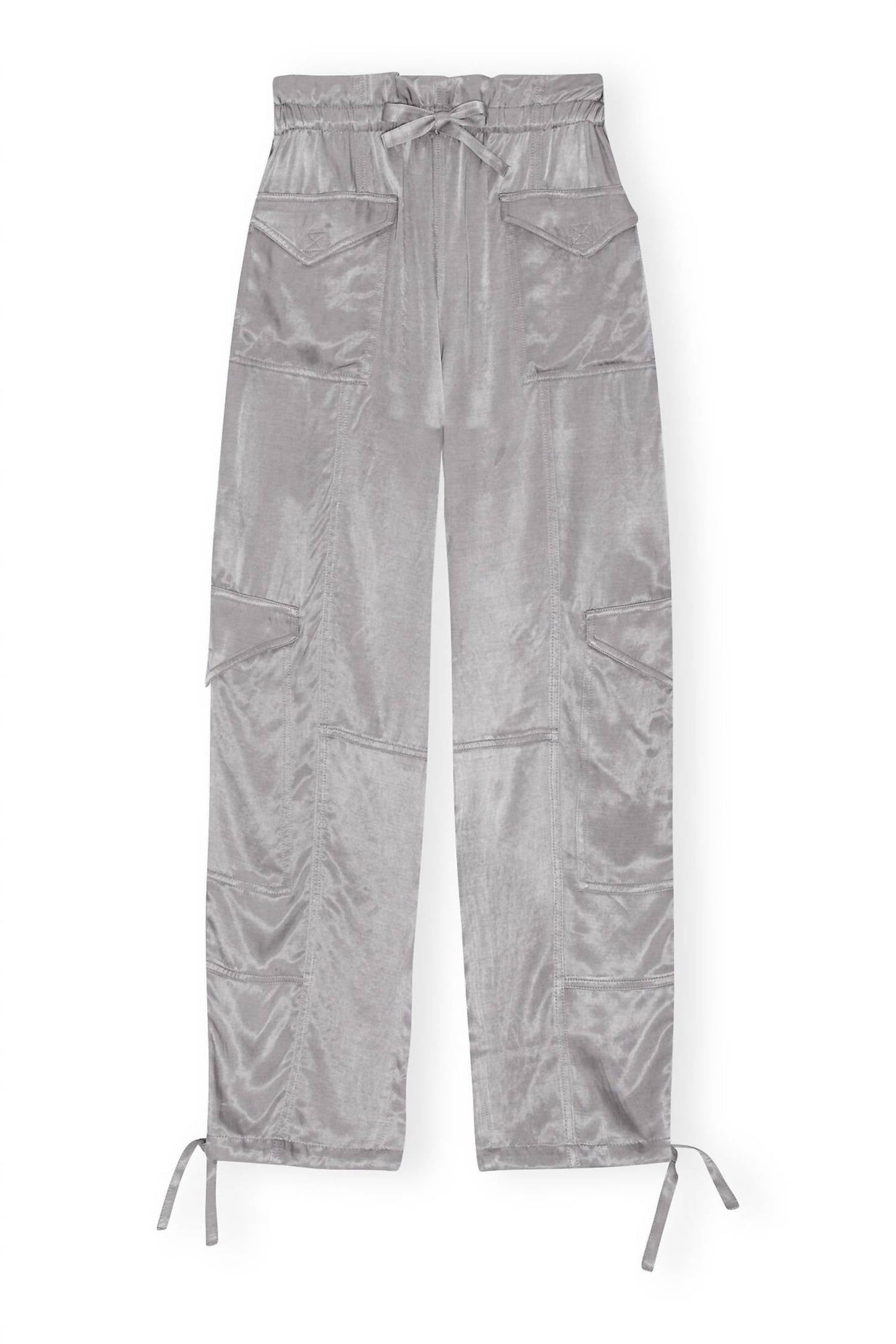Ganni - Washed Satin Trouser