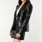 Dolce Cabo - Puff Shoulder Vegan Leather Blazer