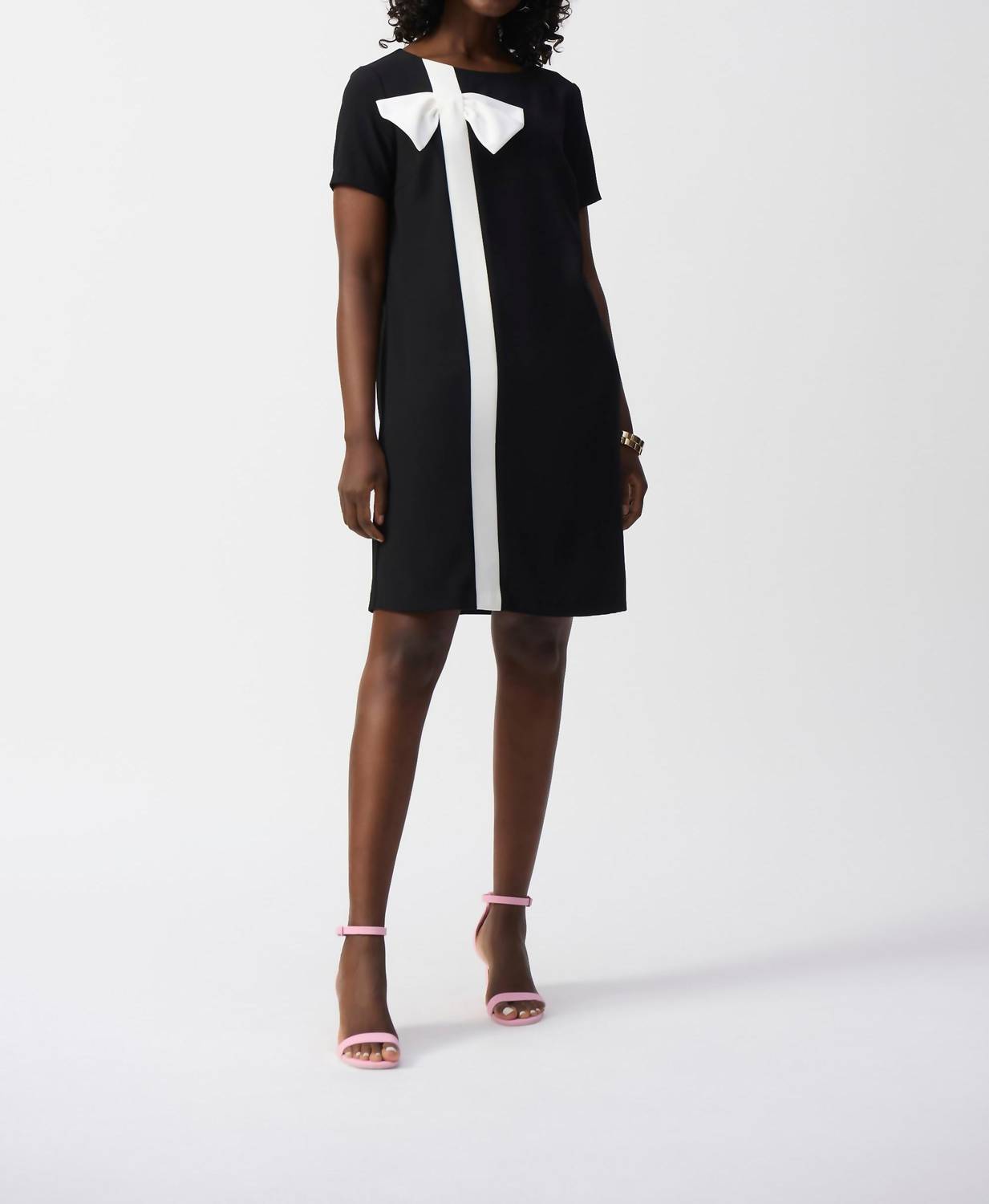 Joseph Ribkoff - Bow Detail Short Sleeve Shift Dress