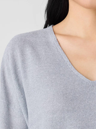 Eileen Fisher - Organic Linen Cotton V-Neck Top