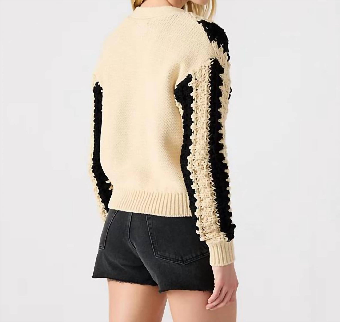 Steve Madden - Lucas Striped Knit Button-front Cardigan