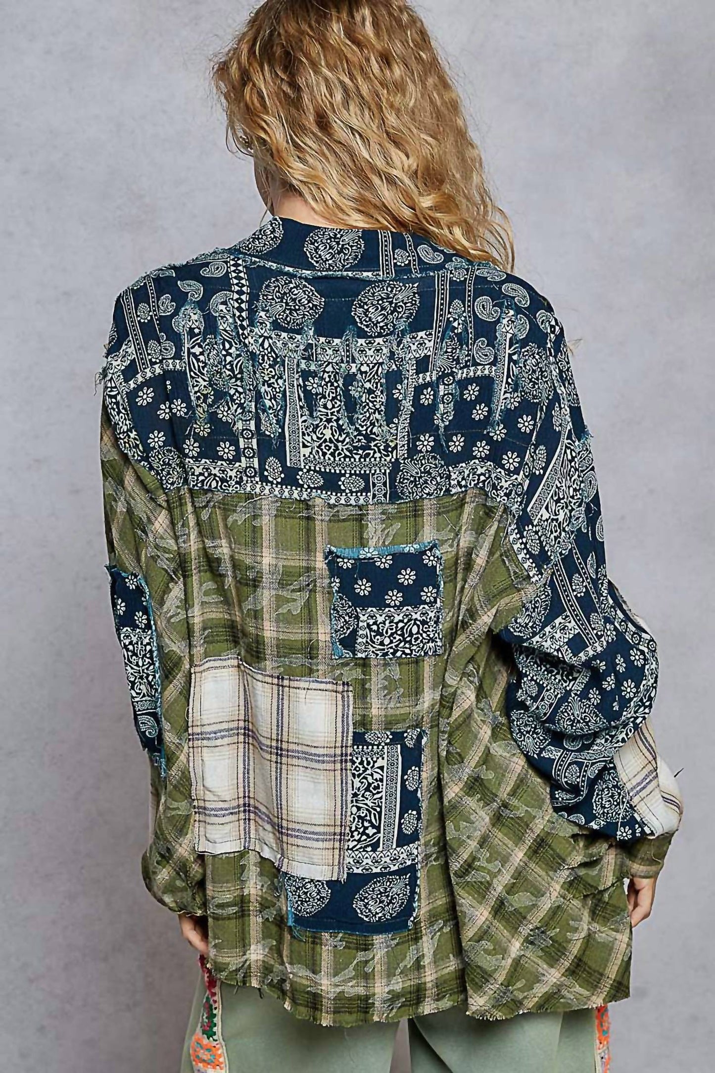 Pol - Vintage Button Down Plaid Shirt