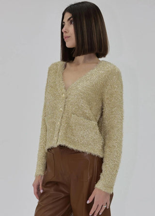 Another Love - Lucia Metallic Cardigan Sweater