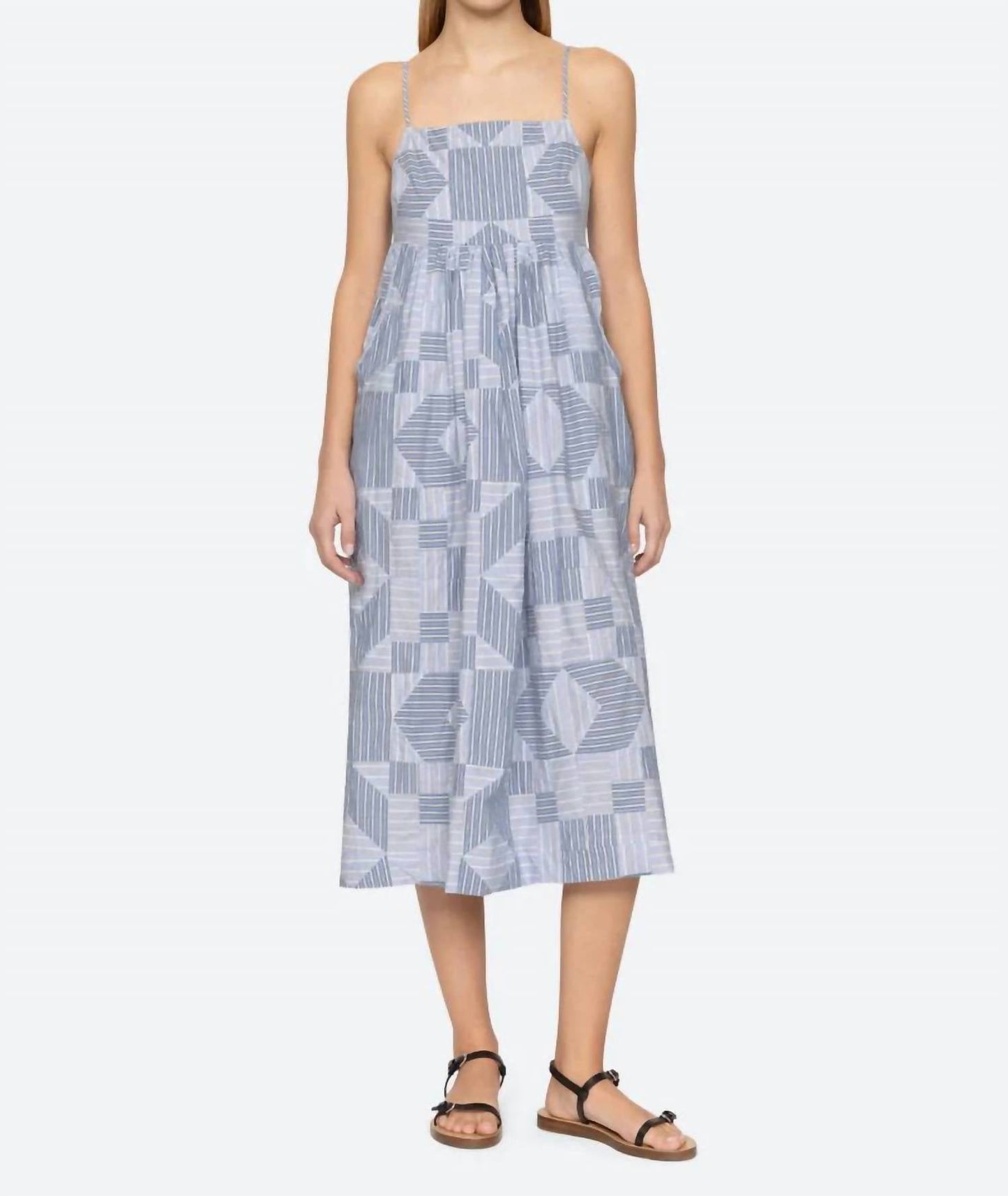 Sea - Helmi Striped Shirting Midi Dress