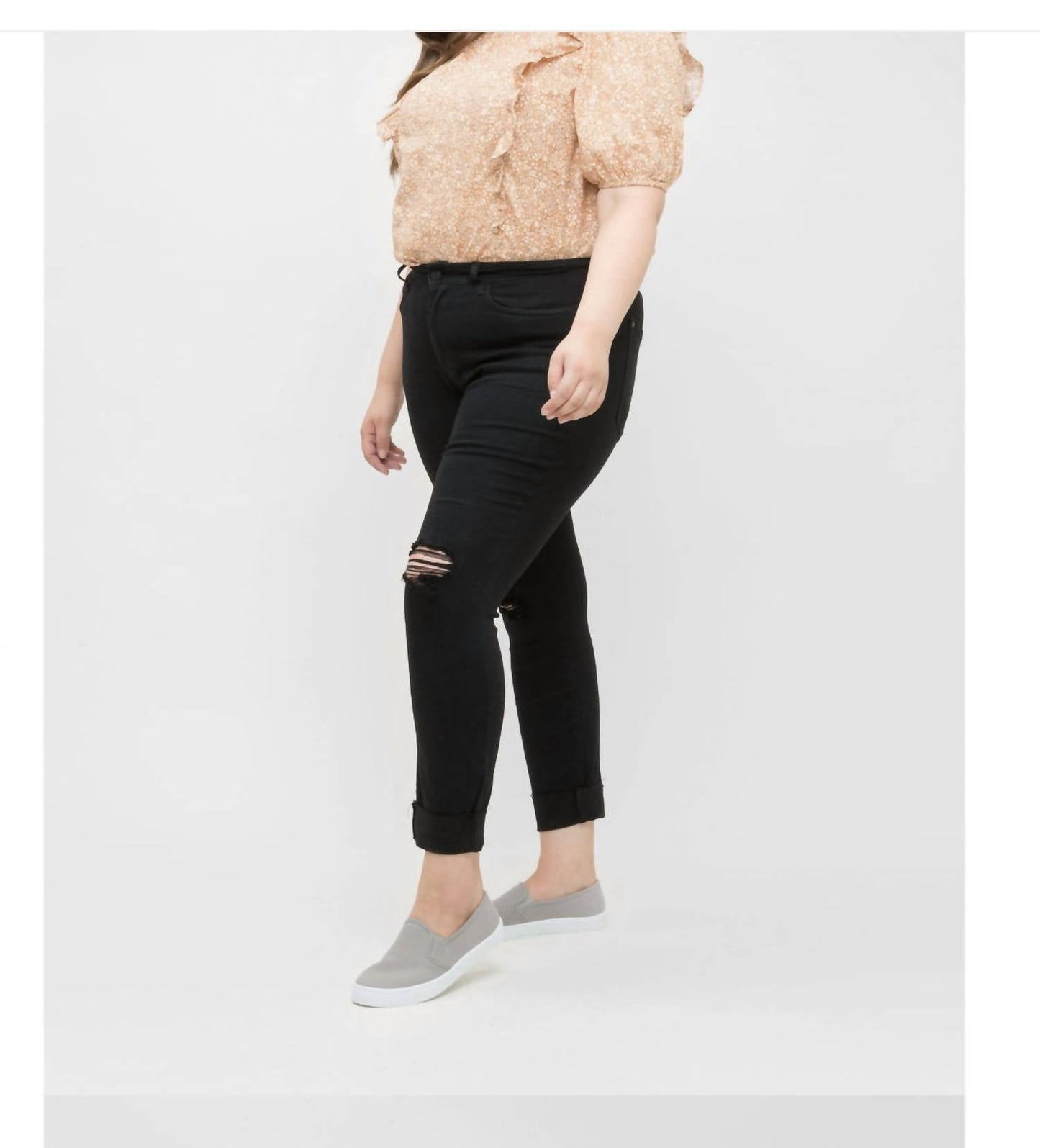 Judy Blue - Mid-rise Distressed Slim Fit Jean