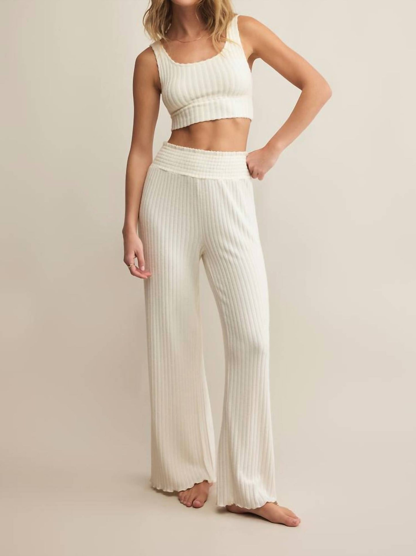 Z Supply - Dawn Smocked Rib Pant