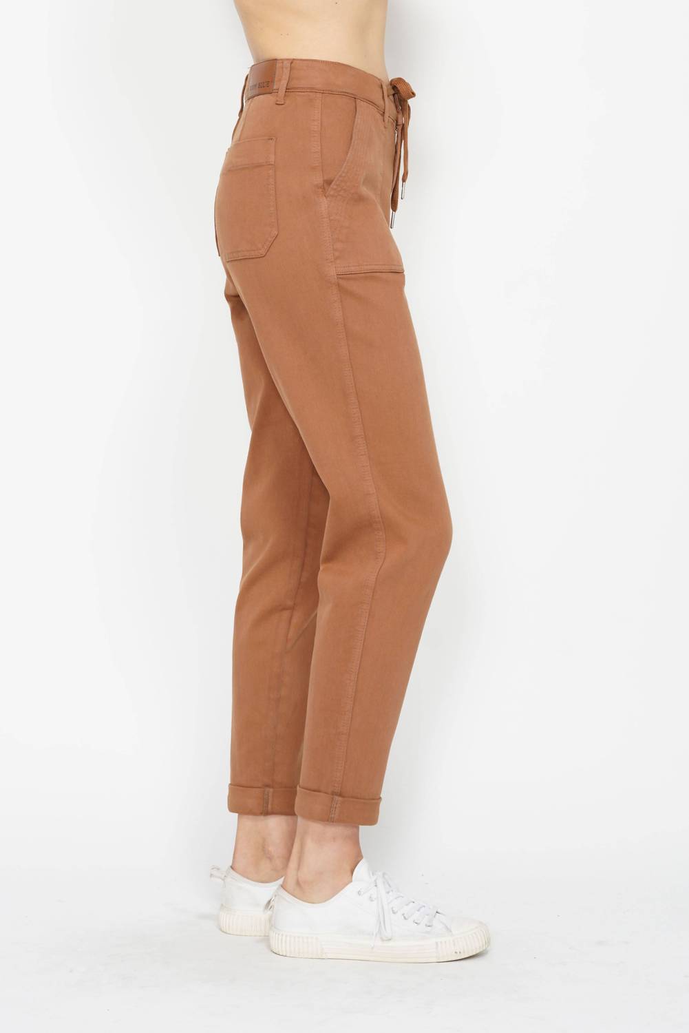 Judy Blue - High Waist Garment Dyed Cuffed Jogger