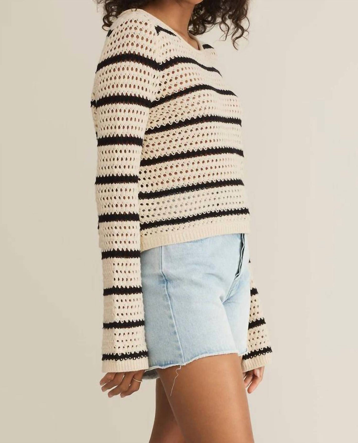 Z Supply - Kit Stripe Crochet Sweater