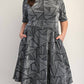 The Curve La - Plus Size Lurex Knit Short Sleeve Midi Dress With Pockets