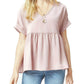 Entro - Textured Babydoll Top