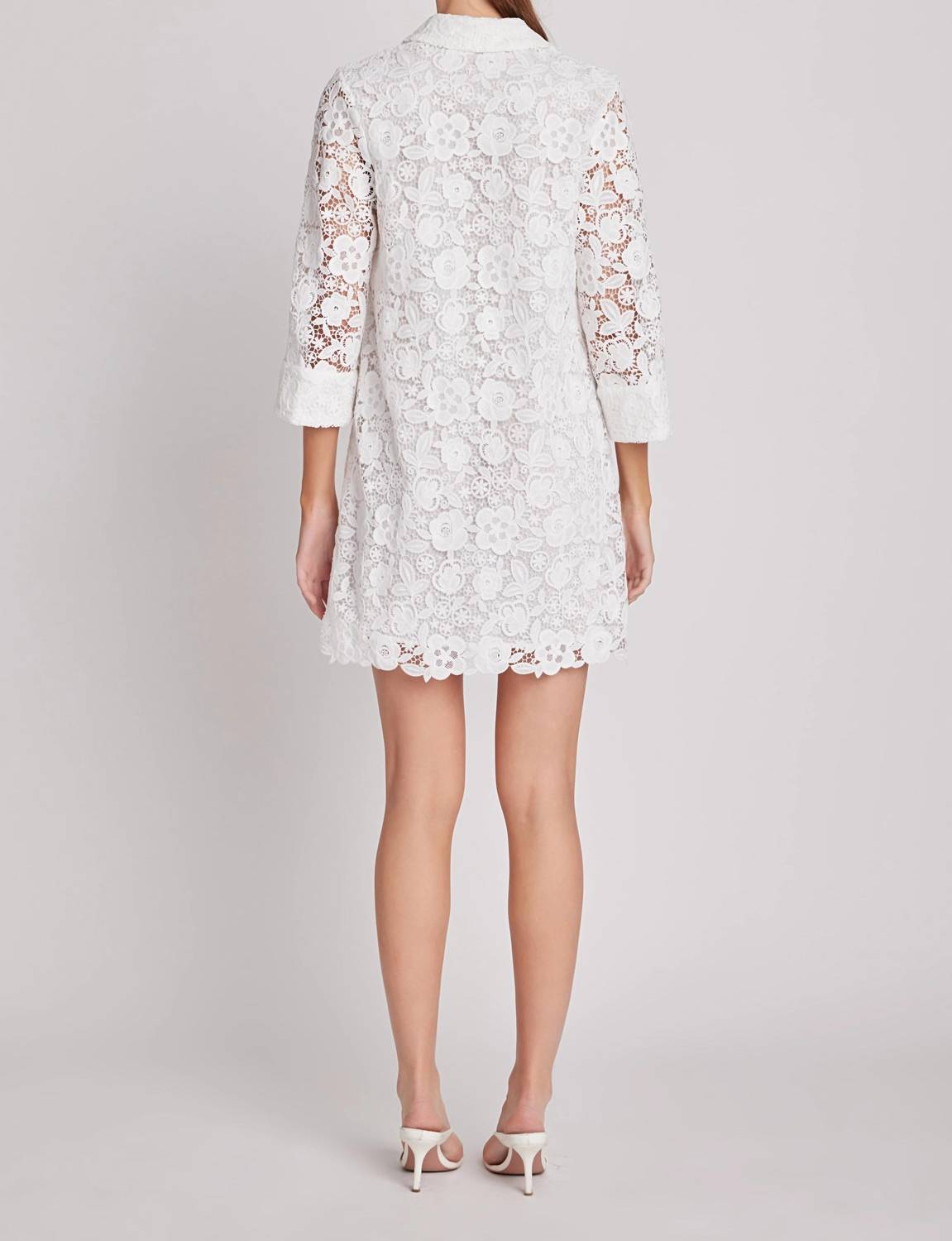 English Factory - Guipure Lace Mini Dress