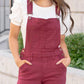 Judy Blue - High Waist Garment Dyed Boyfriend Double Cuff Overalls