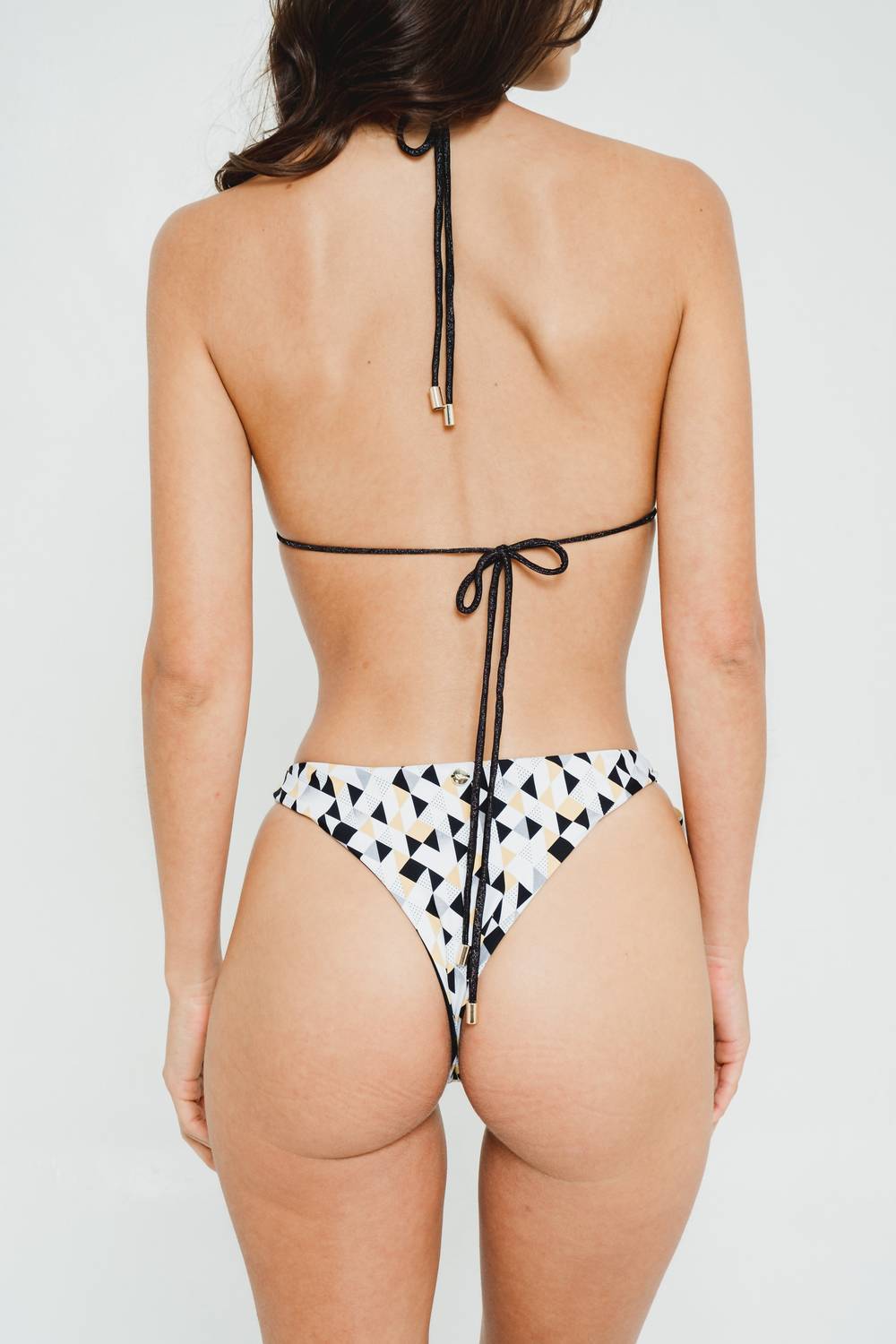 Gigizara - Limpet Brazilian Bottom Kaleidoscope Print & Gold Accents