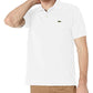 Lacoste Men's Classic Pique Cotton Short Sleeve Polo White Size Large