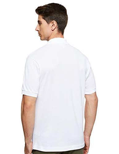 Lacoste Men's Classic Pique Cotton Short Sleeve Polo White Size Large