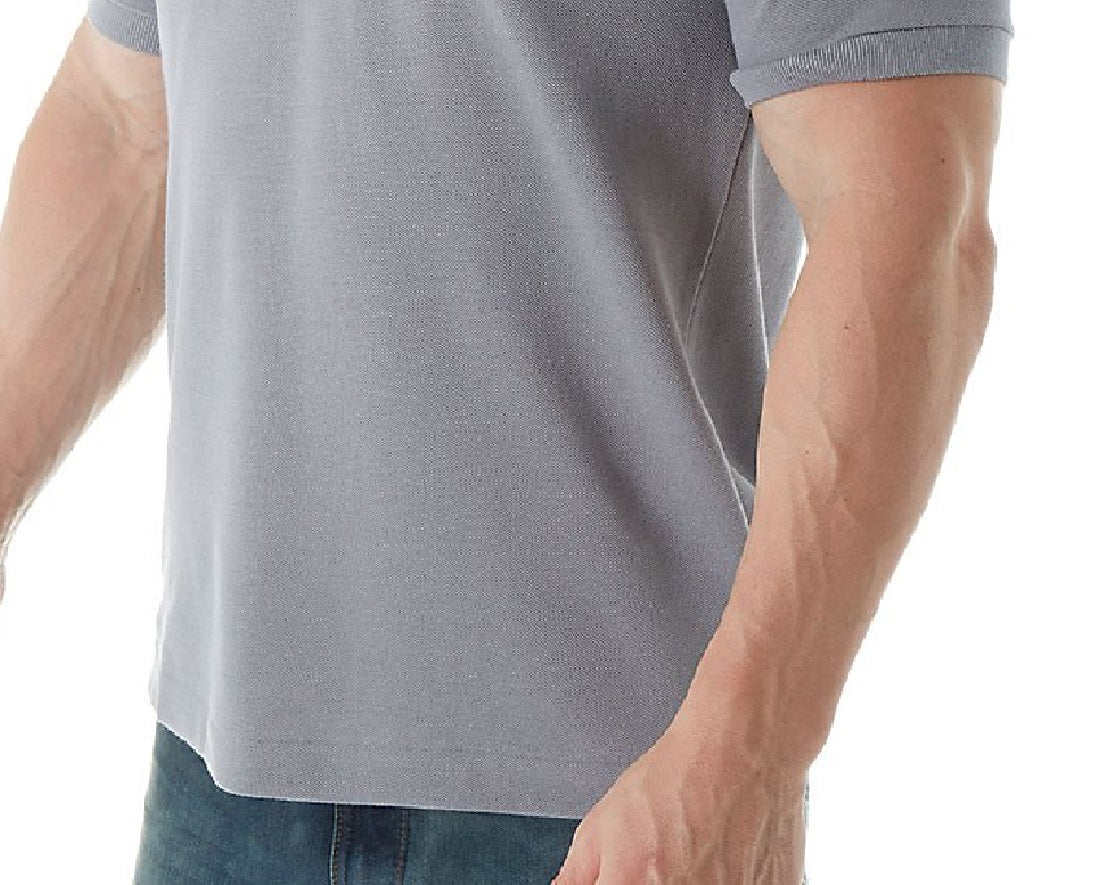 Lacoste Men's Classic Pique Short Sleeve Polo Gray Size 8