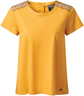 Women's Kiran Embroidery Top - Katha White