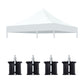 Canopy Replacement Top with 4 Pack W8 Bags (Frame Not Included)