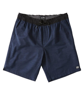 Billabong Mens Crossfire Elastic Walkshorts Navy