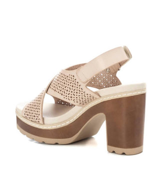 Xti - WOMEN'S CROSS STRAP HEELED SANDALS