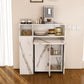 Multifunctional Folding Dining Table With Wall-Mounted Sideboard & Storage